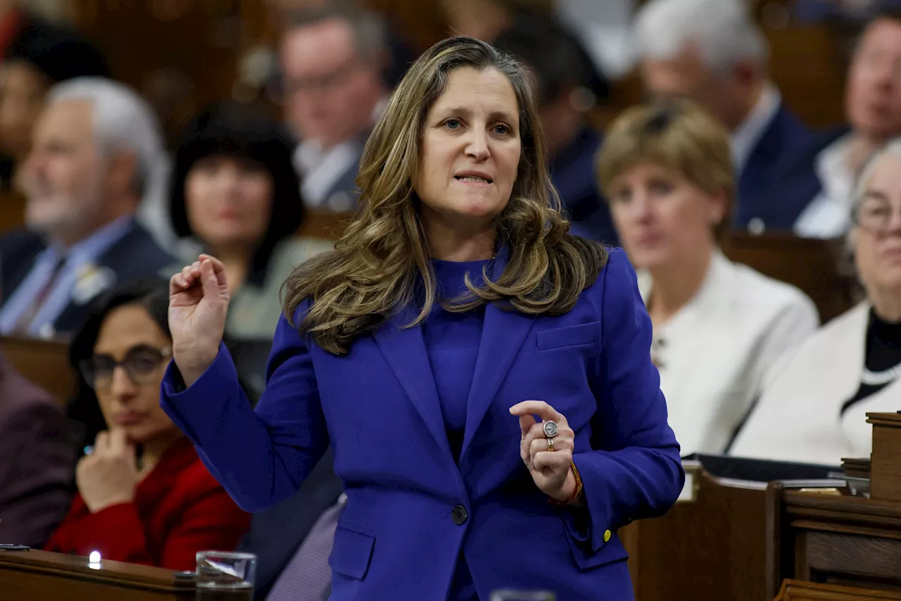 Canada task force says Freeland, running to replace Trudeau, targeted by China-linked campaign