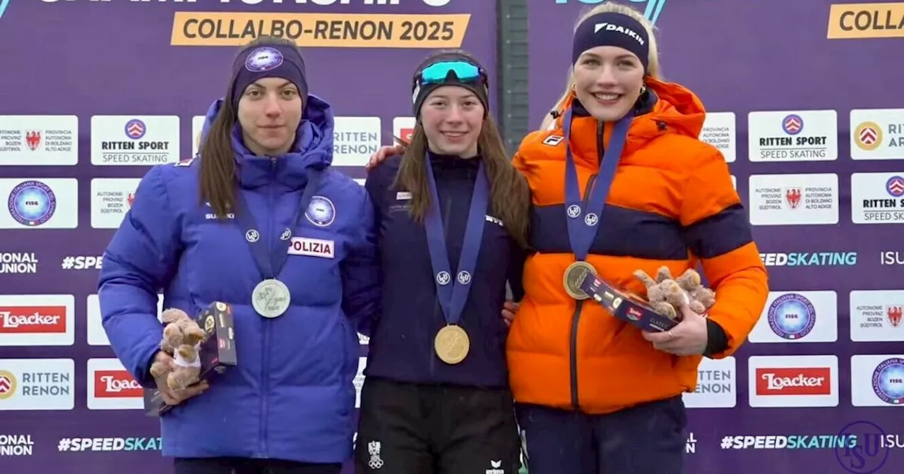 Jasmijn Veenhuis (17) uit Gieten debuteert met brons op WK allround voor junioren