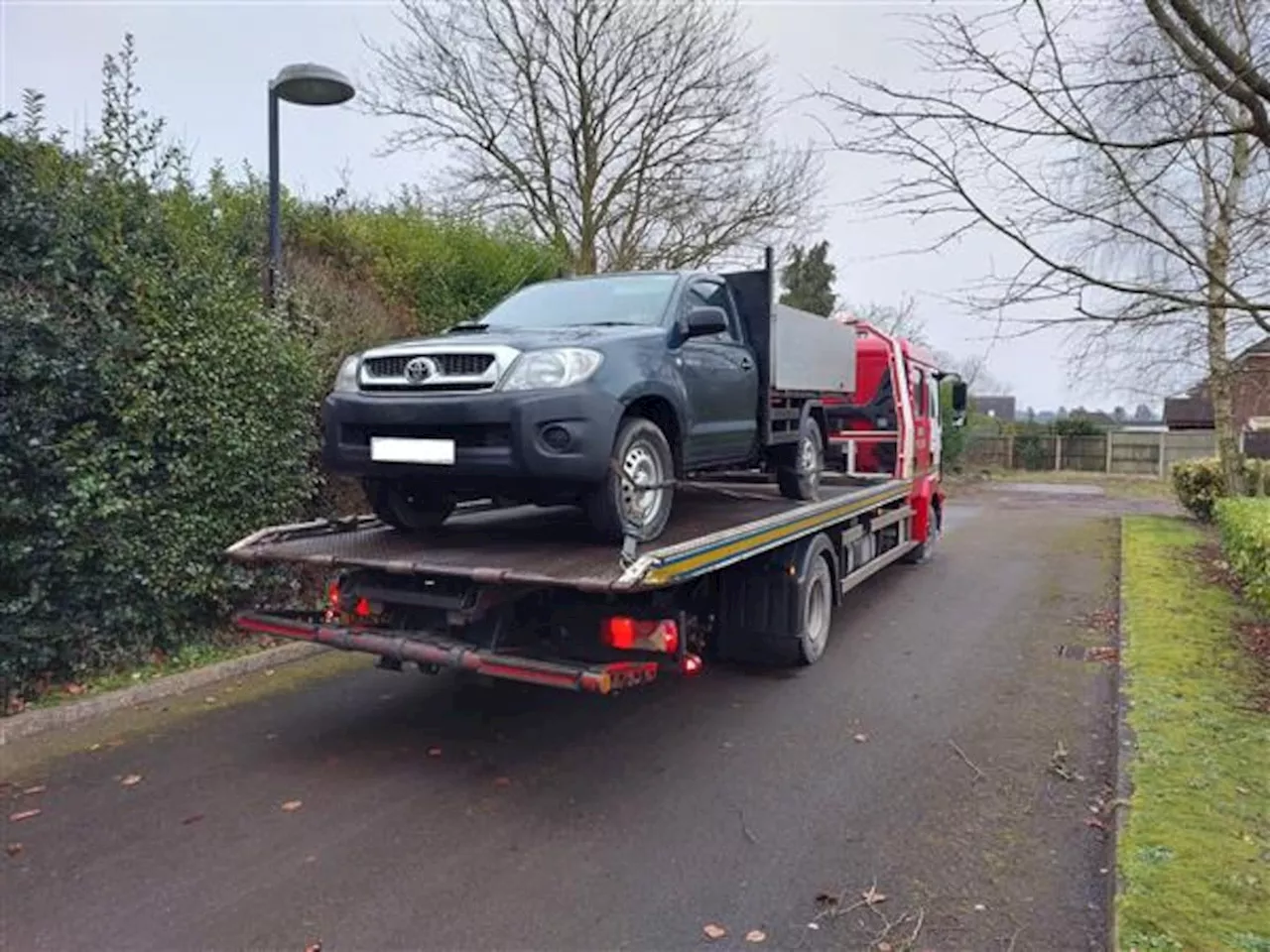 Police Seize Untaxed Vehicle Involved in Dangerous Horse and Trap Racing on A53