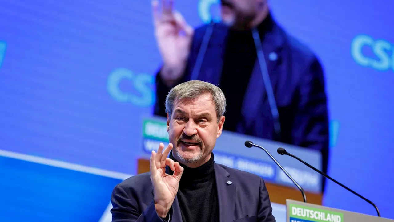 CDU-Parteitag in Nürnberg: Söder lehnt Leihstimmen für FDP und Freie Wähler strikt ab