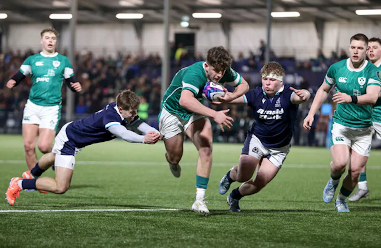 Irish U20s get Six Nations back on track with five-try win over Scots