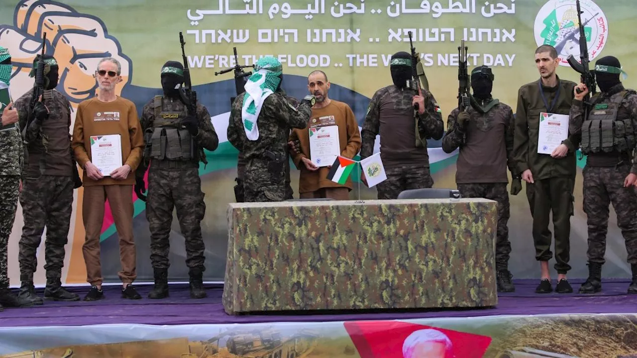 Skeletal Israeli Hostages Released by Hamas in Prisoner Swap