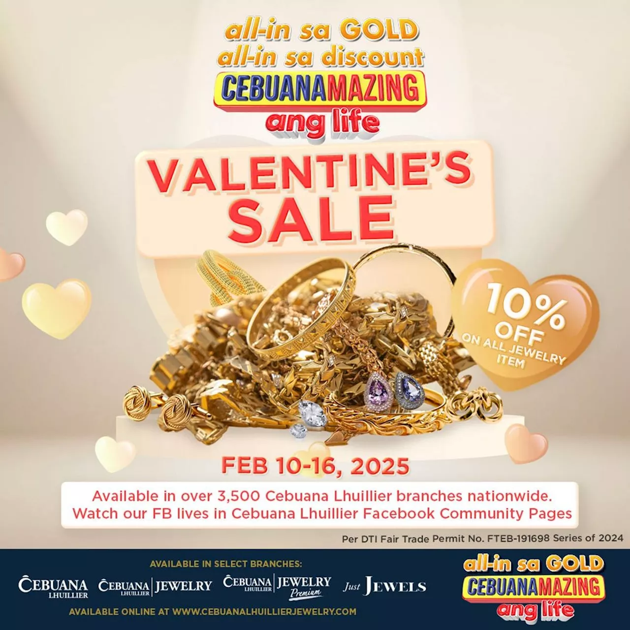 Cebuana Lhuillier Celebrates Love with Exclusive 'All In sa Gold, All In sa Discount Sale'