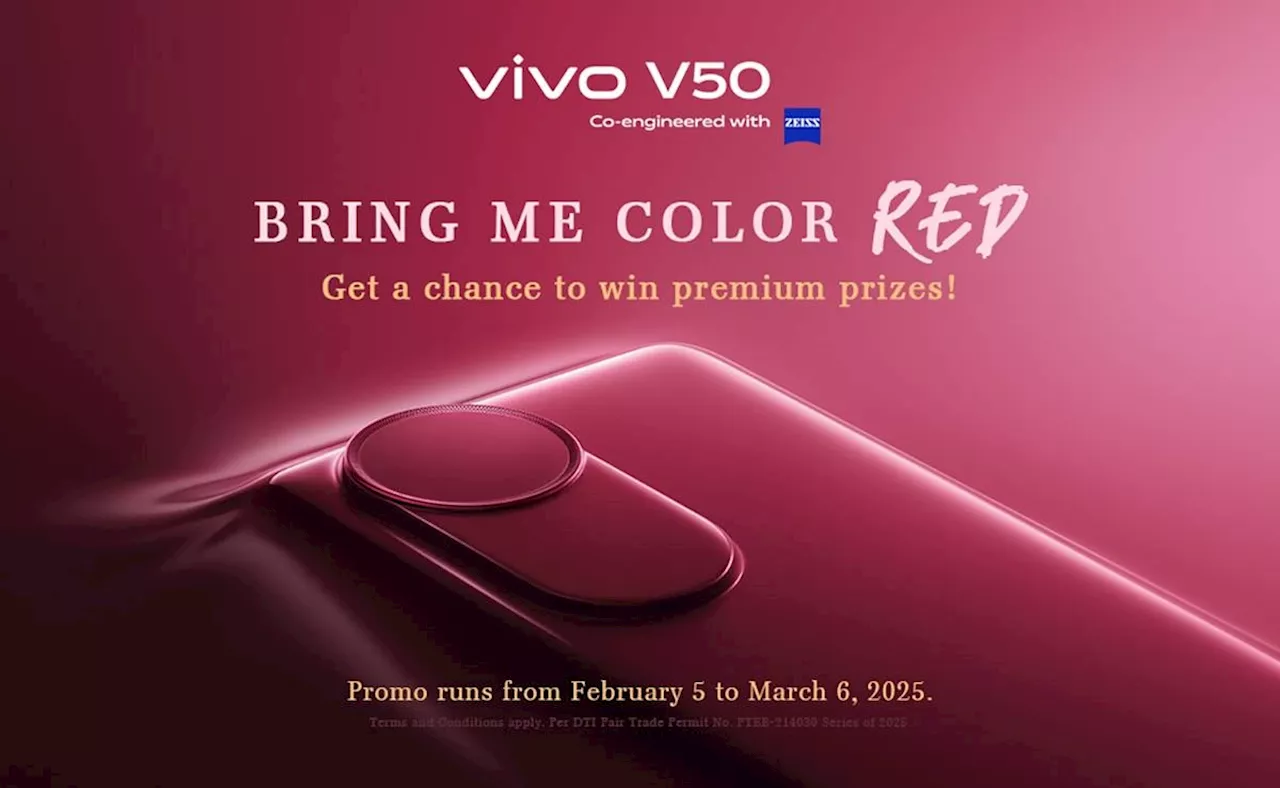 vivo V50 in 'Ancora Red' Launches This February with Exciting 'Bring Me Color Red' Challenge