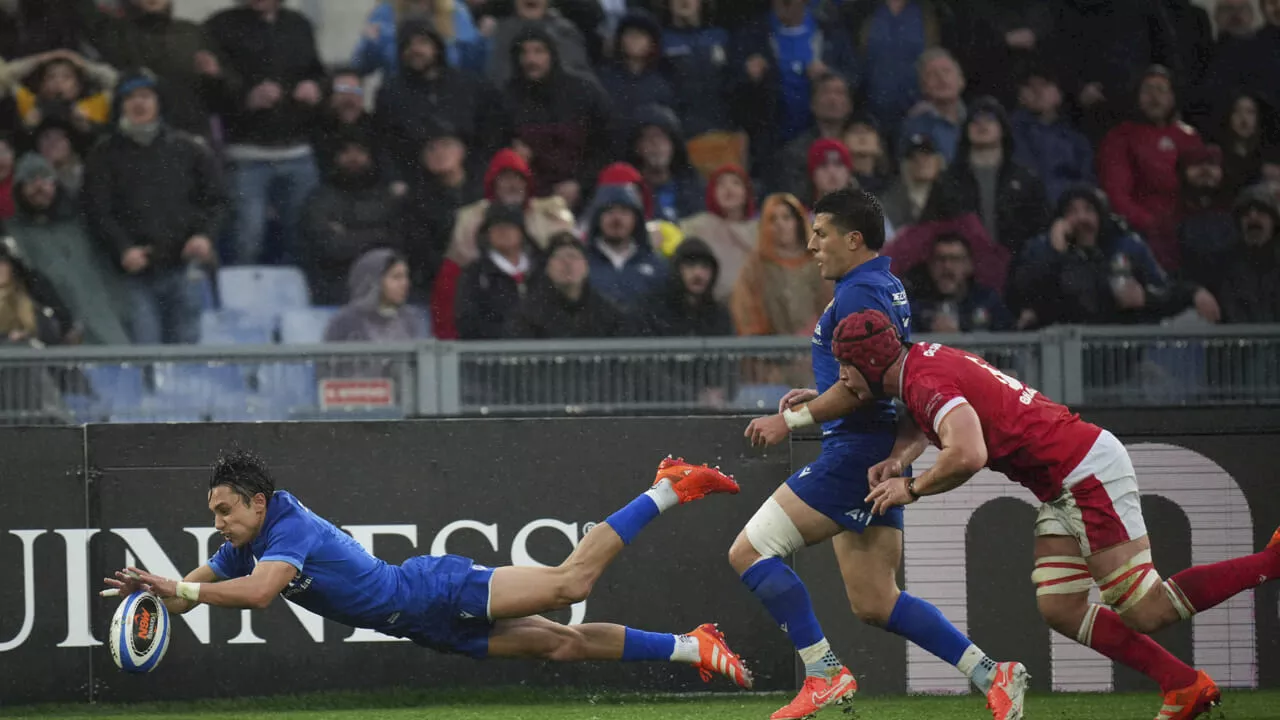 Italia trionfa al Sei Nazioni: vittoria contro il Galles allo stadio Olimpico