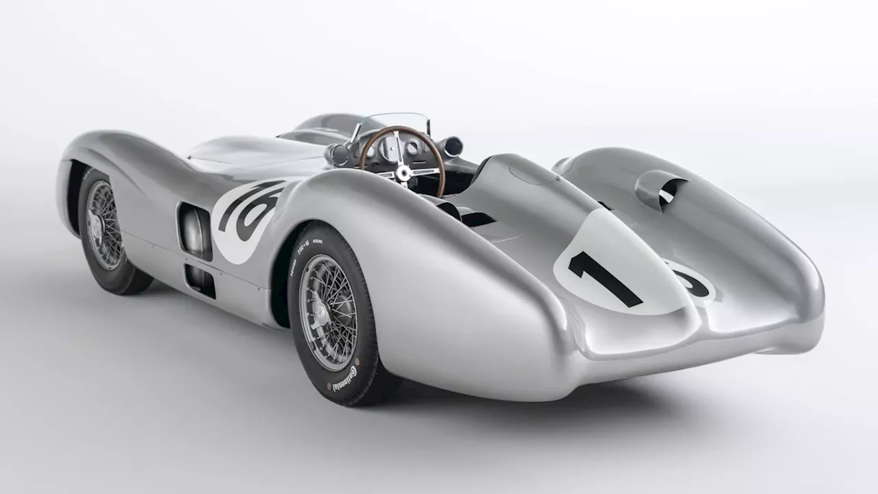 A one-of-four Merc W196R once raced by Fangio and Moss was auctioned off for P3.7-B