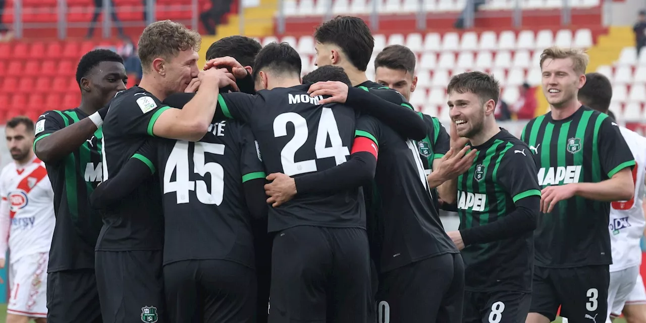 Il Sassuolo va in fuga: il Pisa cade in casa con il Cittadella