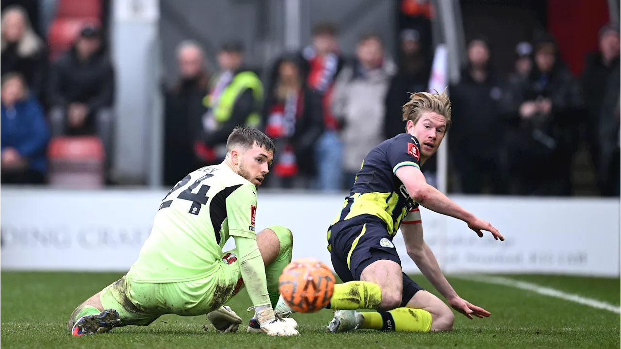 Kevin De Bruyne redt Manchester City tegen League One-club na absolute wereldgoal