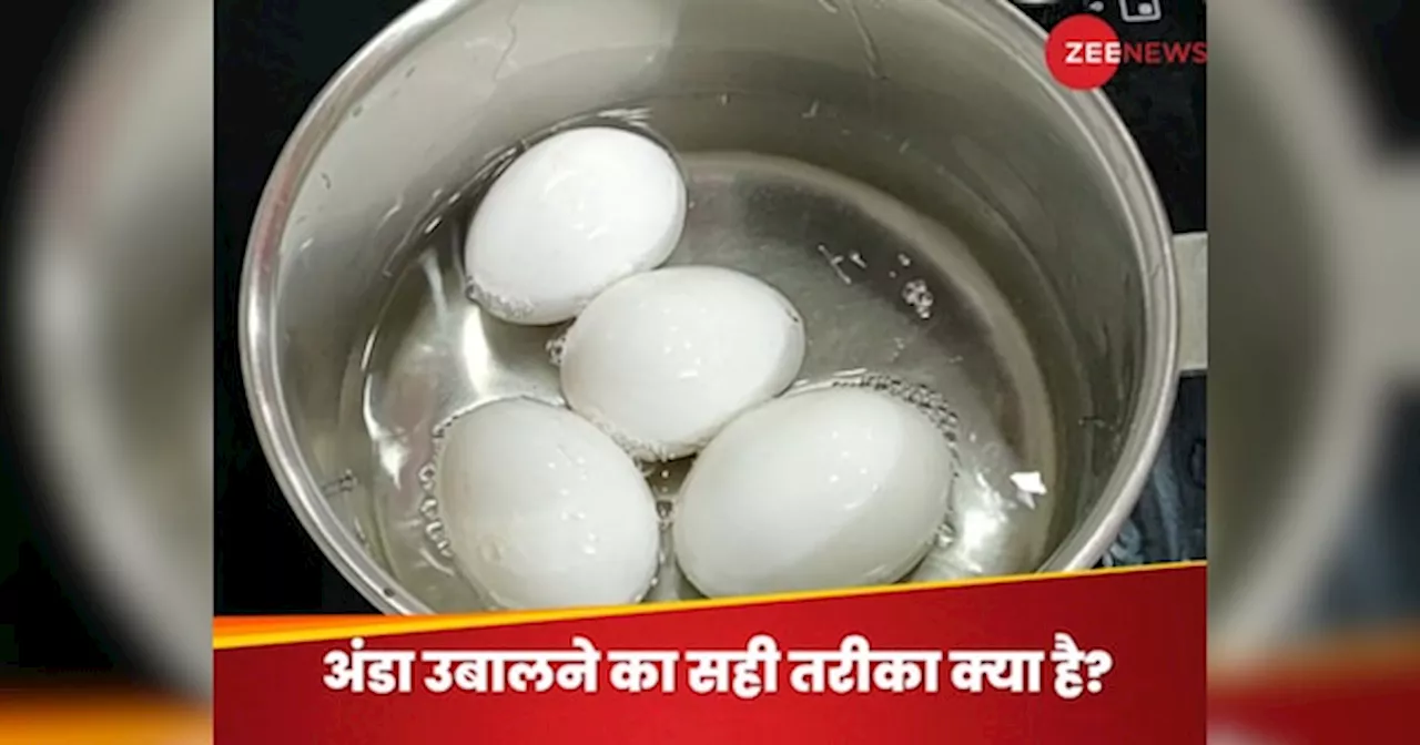 Egg Boiling Method: अंडे उबालने का क्या है सही तरीका? जिससे सफेद परत अच्छी तरह पक जाए और पीला हिस्सा निकले नरम