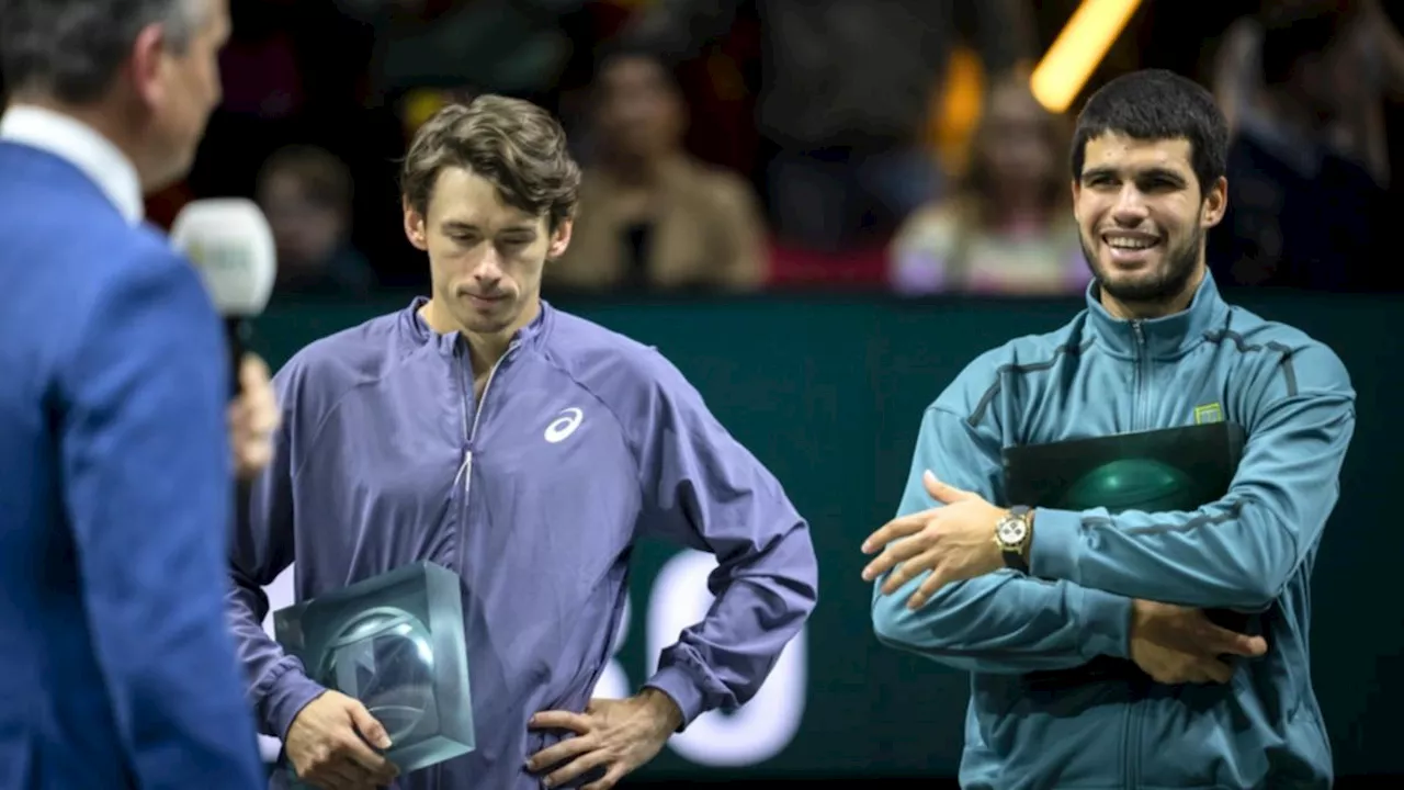 Alcaraz Triumphs in Rotterdam, De Minaur Remains Trophyless