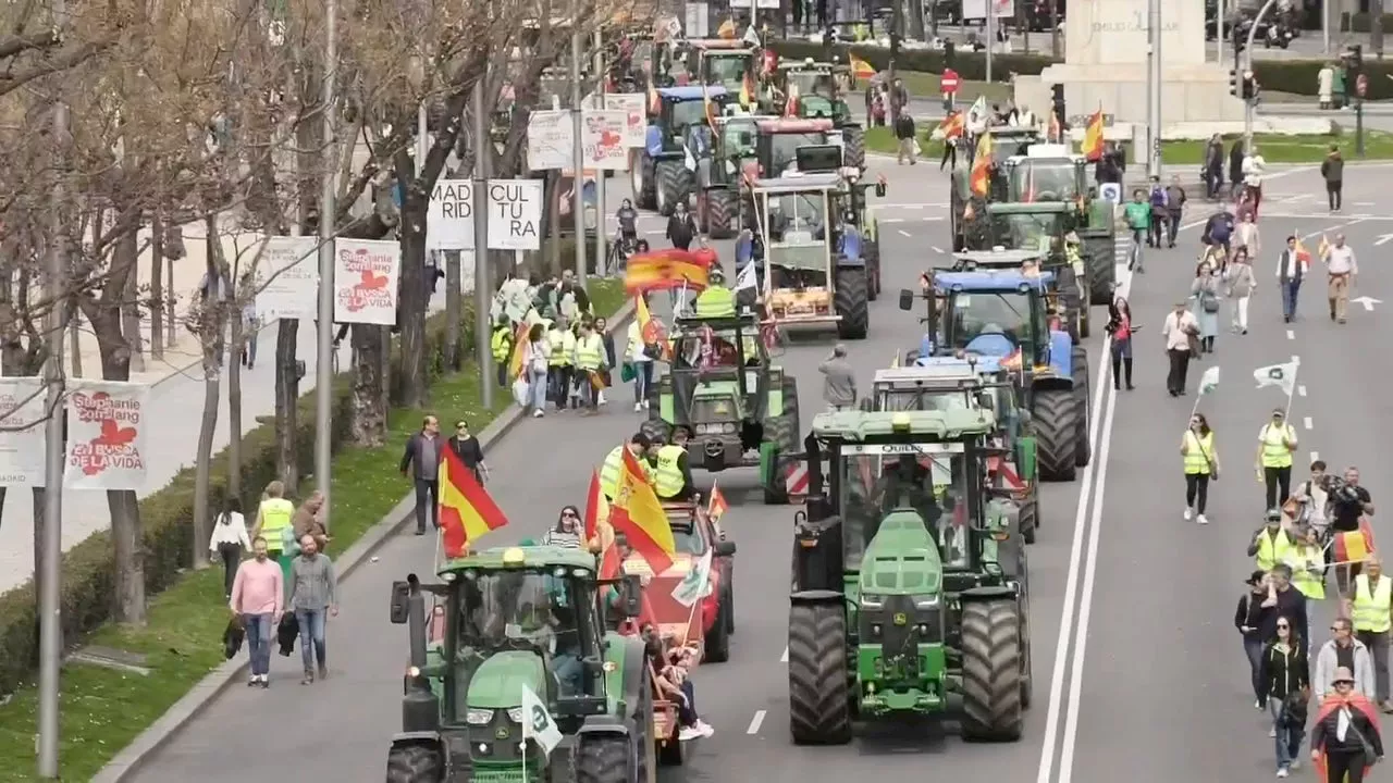 Agricultores vuelven a las calles de España tras un año de protestas