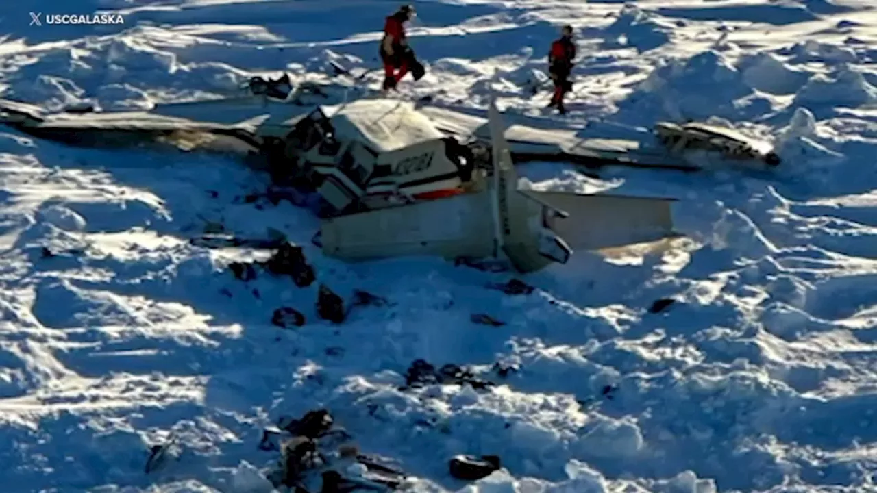 Crews rush to recover commuter plane found crashed on Alaska sea ice before expected snow and wind