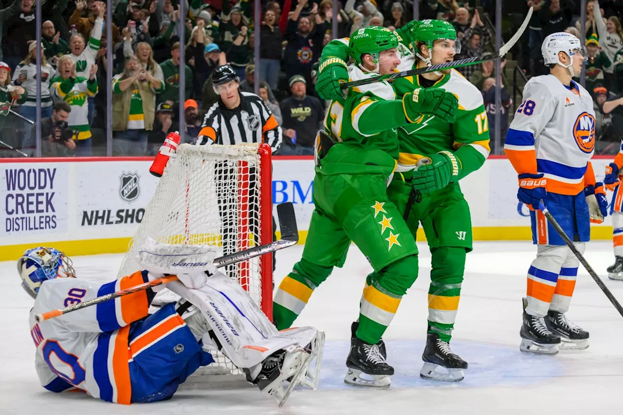 Wild Explode for Three Goals in Five Minutes, Sink Islanders 6-3