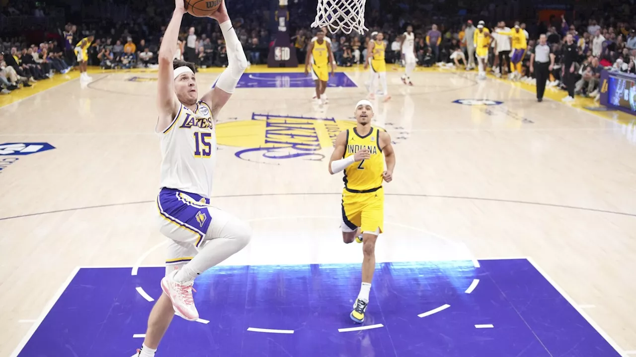 Austin Reaves enters hallowed Lakers territory with his 45-point barrage against the Pacers