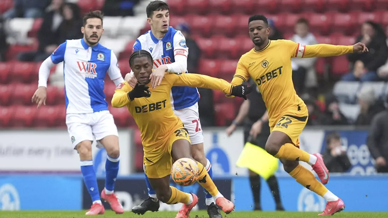 Wolves into FA Cup fifth round after beating second-tier Blackburn. Liverpool vs Plymouth later