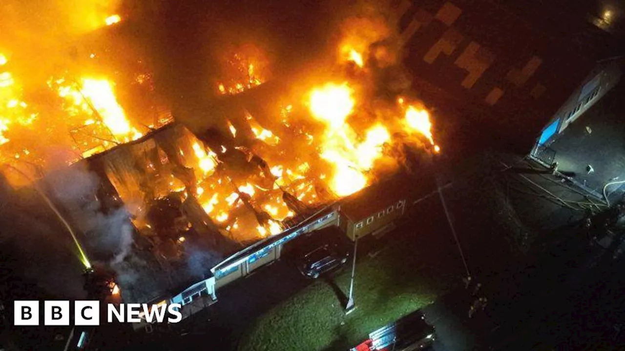 Large Fire Rages Through Stourbridge Commercial Properties, Leaving One Business Owner in 'Panic'