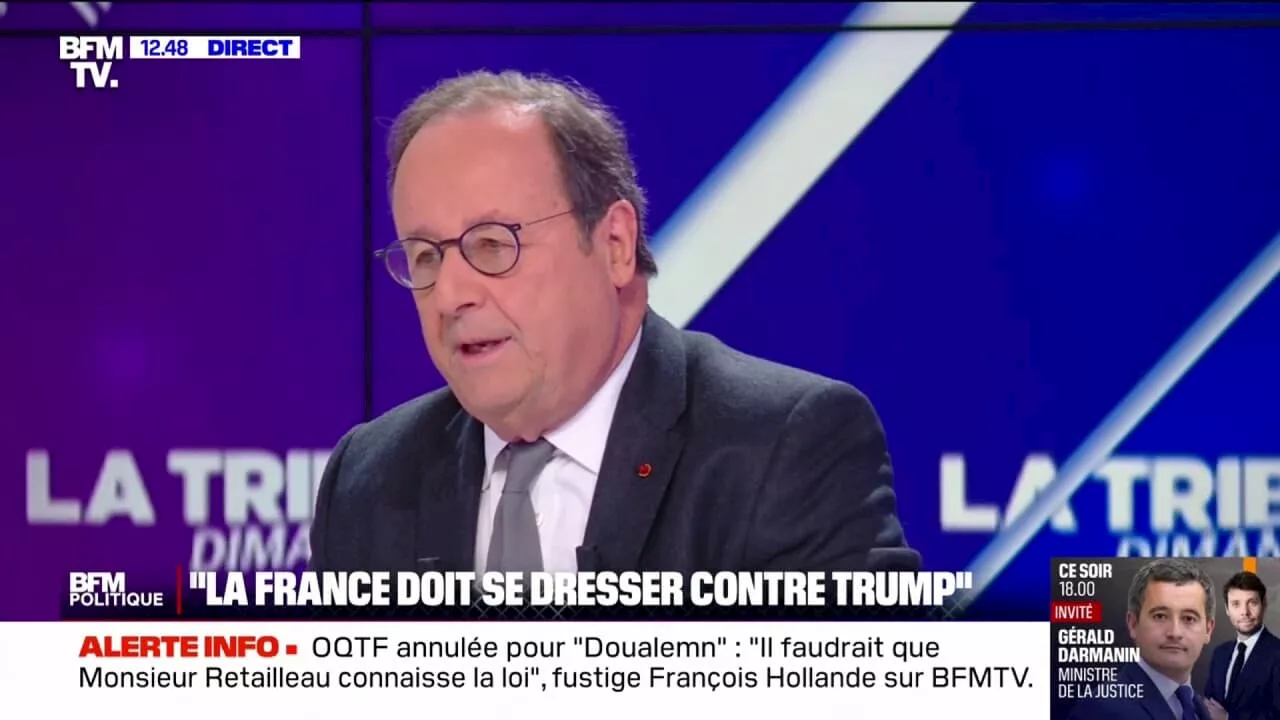 François Hollande: 'La cible' de Donald Trump, 'c'est nous, les Européens'