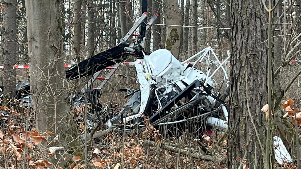 Hubschrauberabsturz in Bayern: Zwei Tote bei Greding