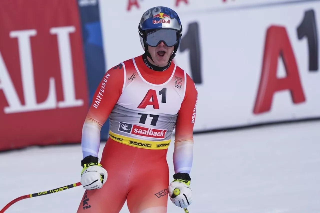 Swiss skier Franjo von Allmen wins downhill gold at world championships