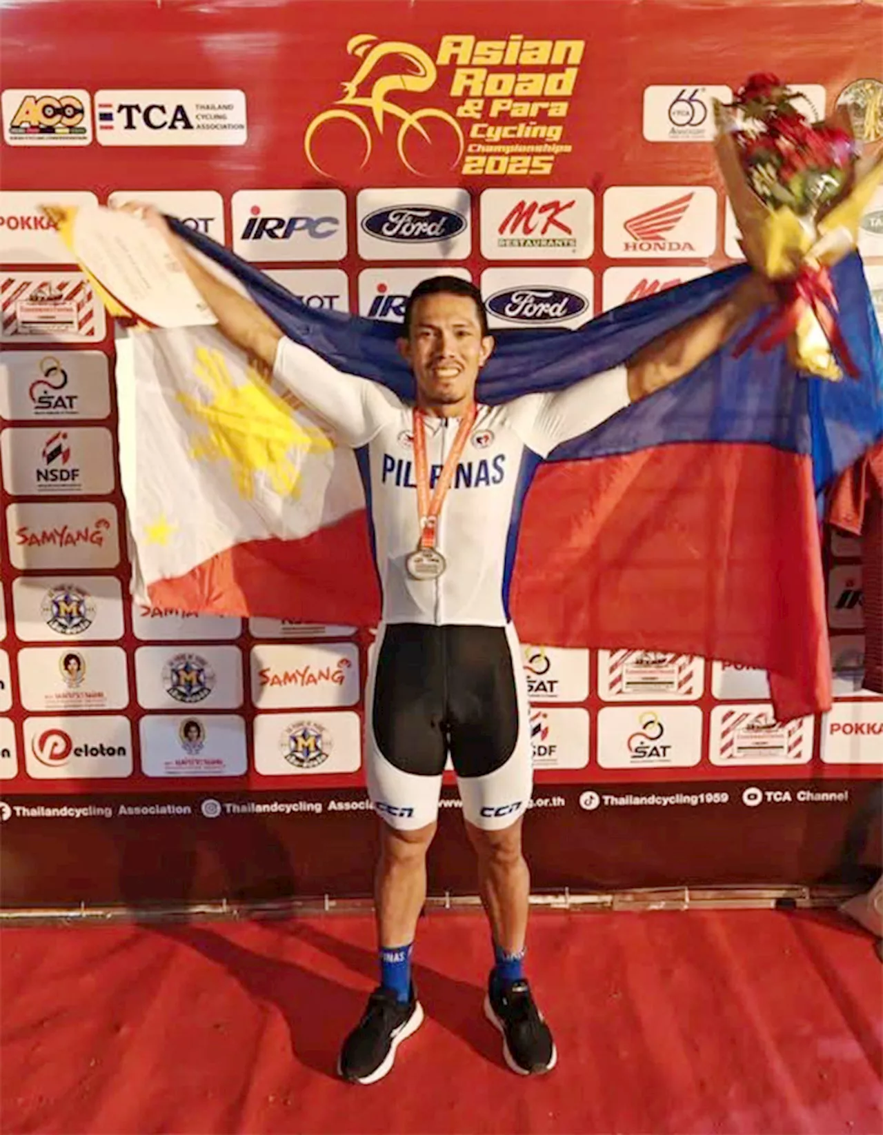 Filipino Cyclist Galedo Wins Silver at Asian Championships