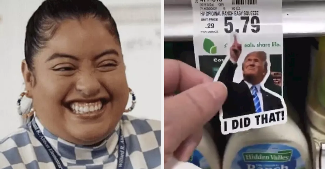 Trump 'I Did That' Stickers Go Viral Amid Soaring Grocery Prices