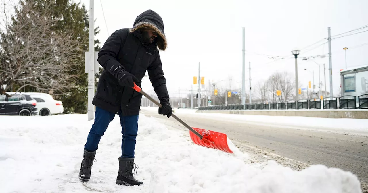 Snow Removal After Winter Storm in Toronto