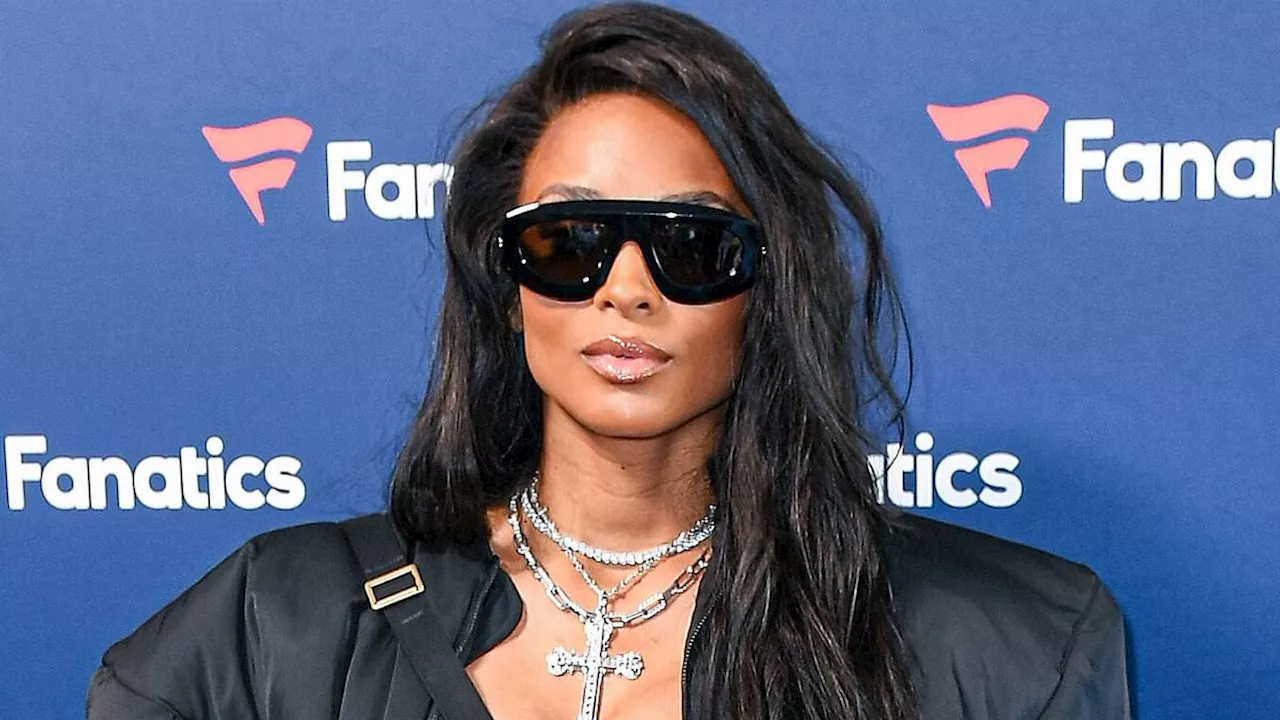 Ciara Shines in Sexy Black Outfit at Michael Rubin's Star-Studded Super Bowl Party