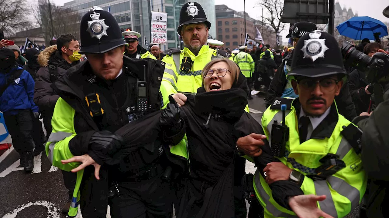 Chinese 'mega-embassy' in London: 'Grave mistake', warns ex-Tory minister at protest