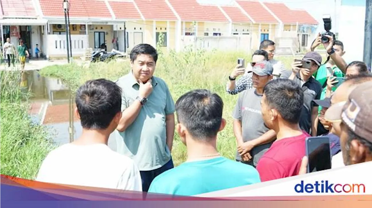 Menko PKP Sidak ke Perumahan Subsidi Banjir di Bekasi