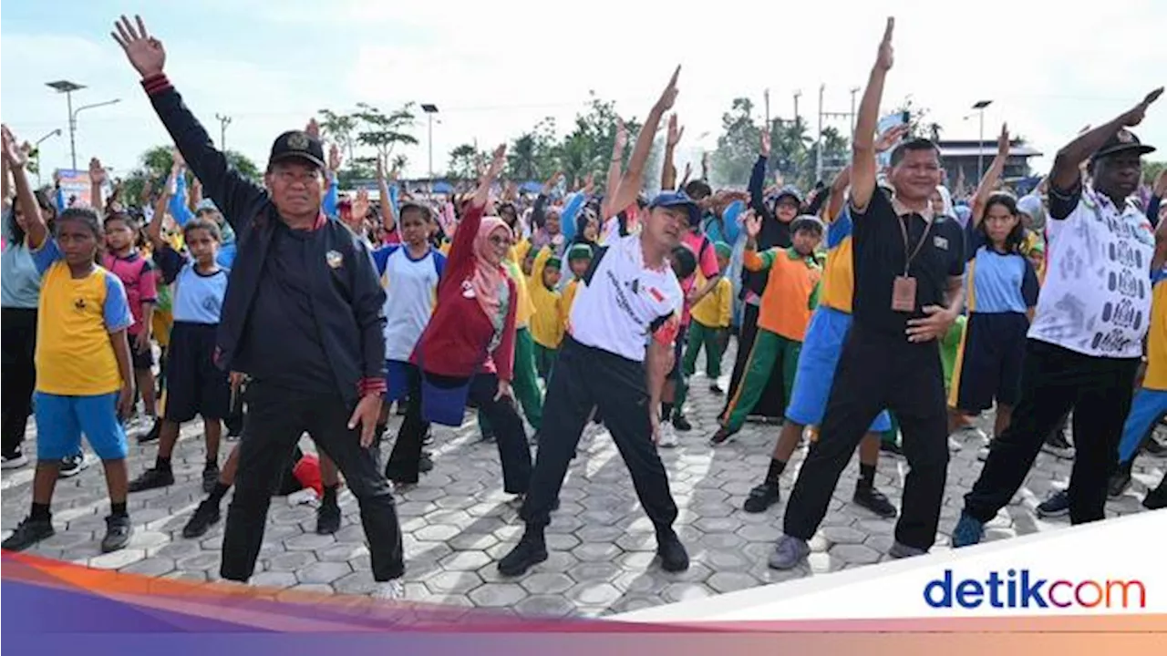 Pecah Rekor MURI, Ini Serunya Senam Anak Indonesia Hebat yang Diikuti 2.500 Siswa