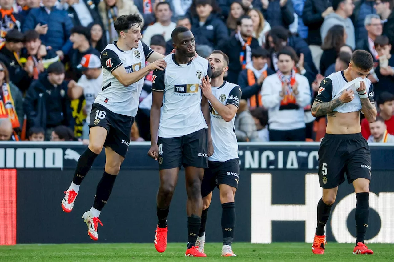 Valencia vence ao Leganés e encadeia três vitórias consecutivas em casa