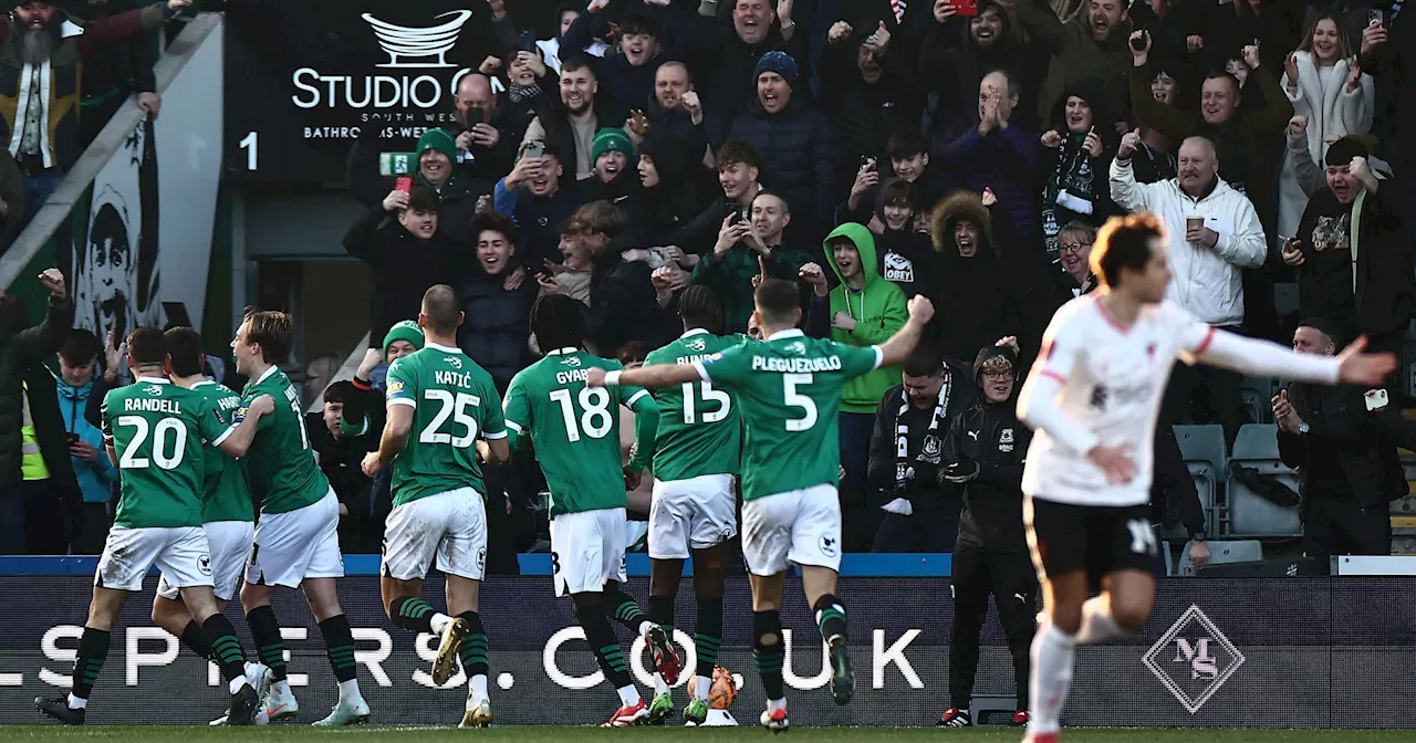 Liverpool stürzt im FA Cup aus - Argyle schlägt die Reds