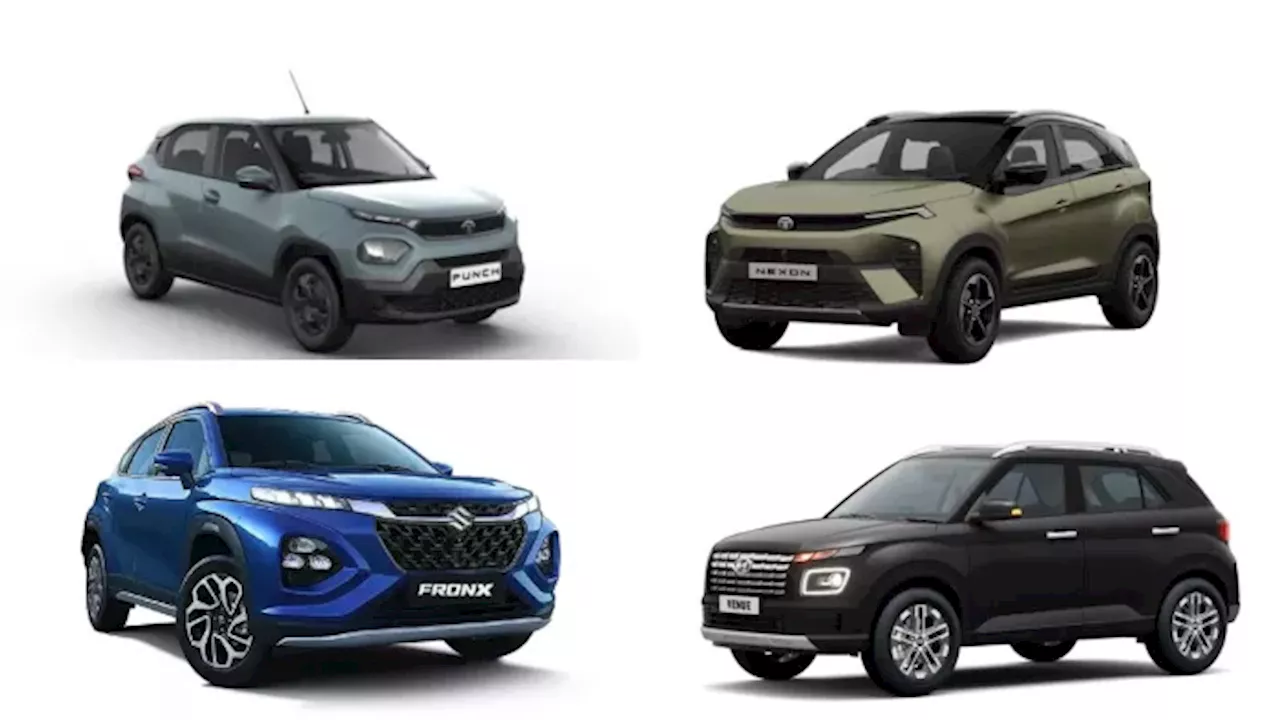 भारतीय बाजार में जनवरी 2025 की सबसे ज़्यादा बिकने वाली Sub Four Meter SUVs