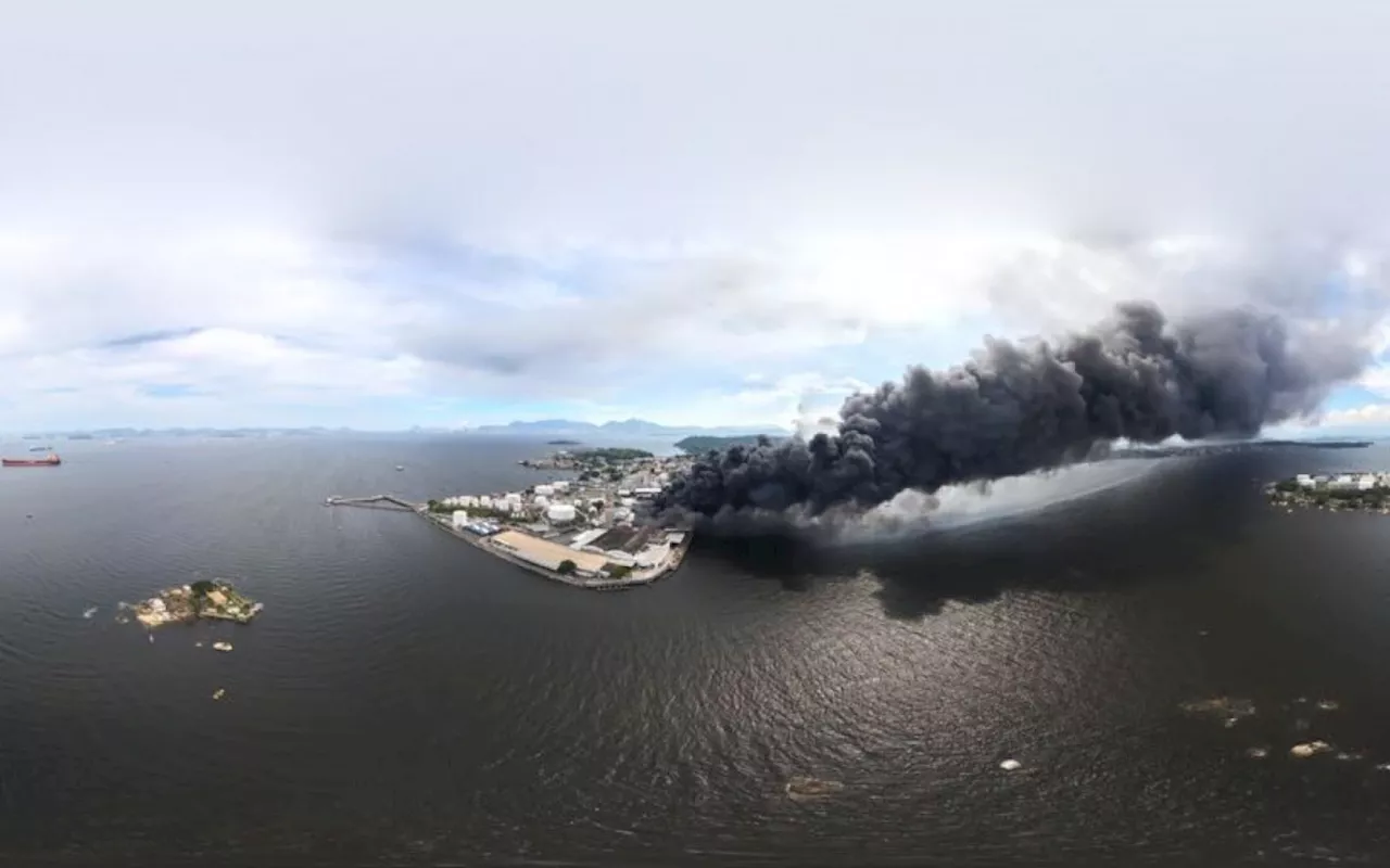 Incêndio em Fábrica de Óleo Lubrificante na Ilha do Governador Revela Riscos Ambientais