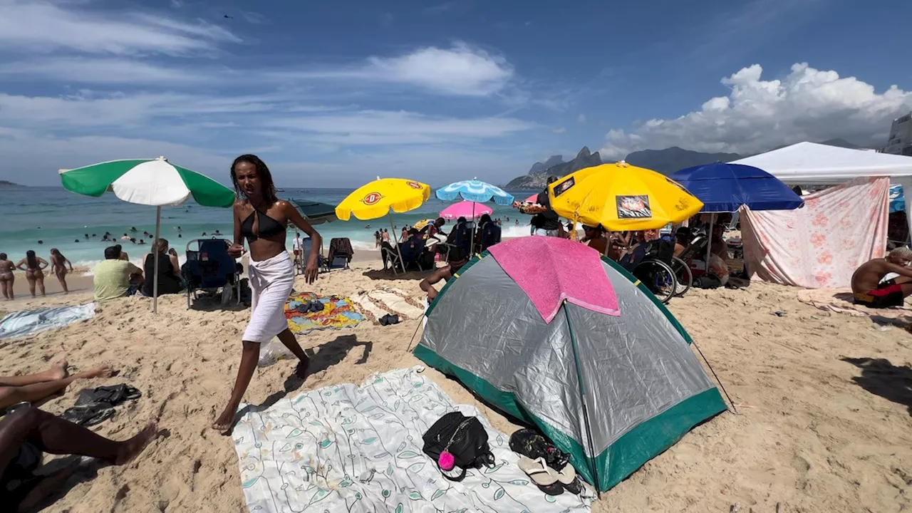 Rio De Janeiro: Banhistas Aproveitam Calor e Águas Cristalinas nas Praias