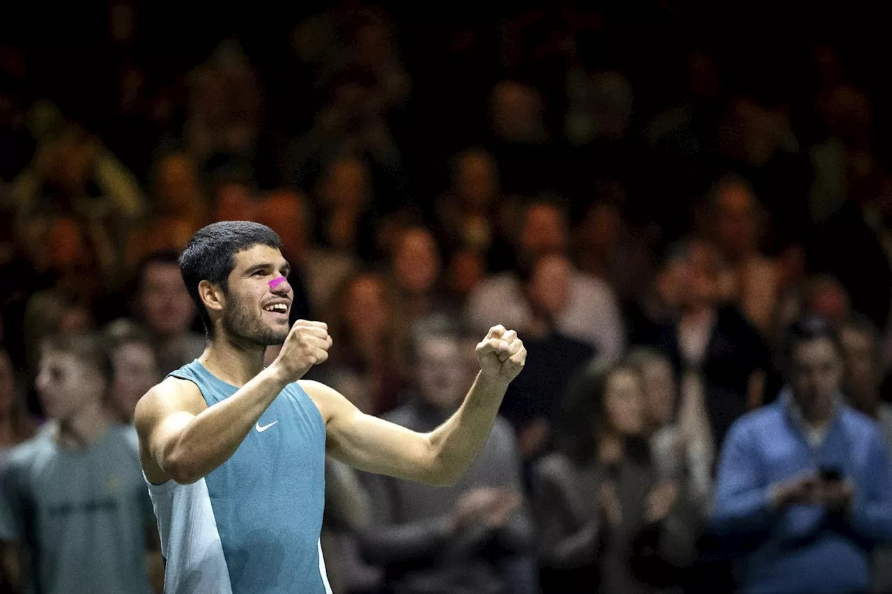 Tennis: Alcaraz s'offre à Rotterdam un premier titre en salle