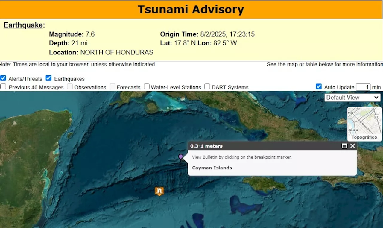 Sismo de magnitud 7.6 sacude el Caribe y genera alertas de tsunami