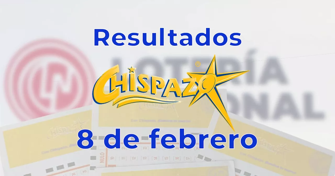 Resultados del Chispazo de hoy 8 de febrero del 2025. Ve los números ganadores