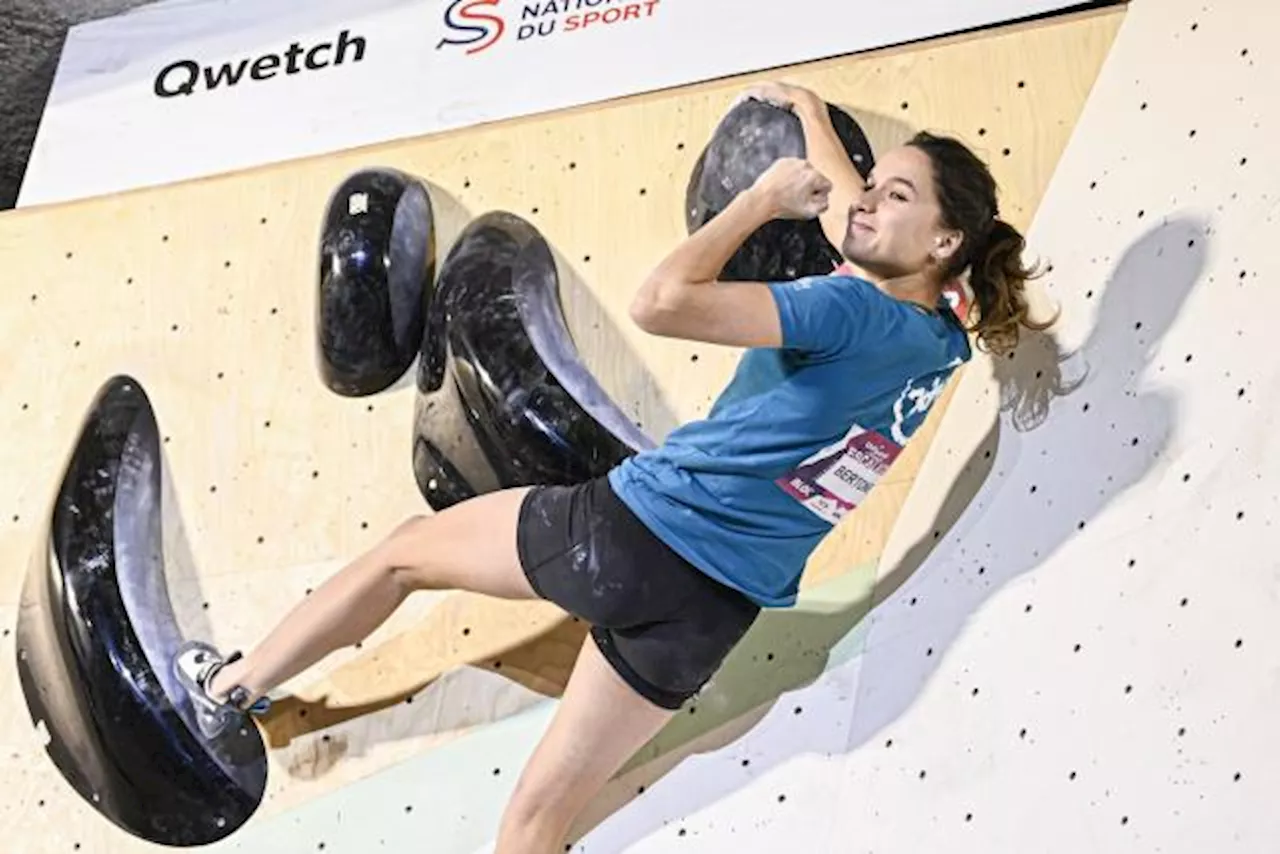 Oriane Bertone remporte un troisième titre national consécutif en escalade