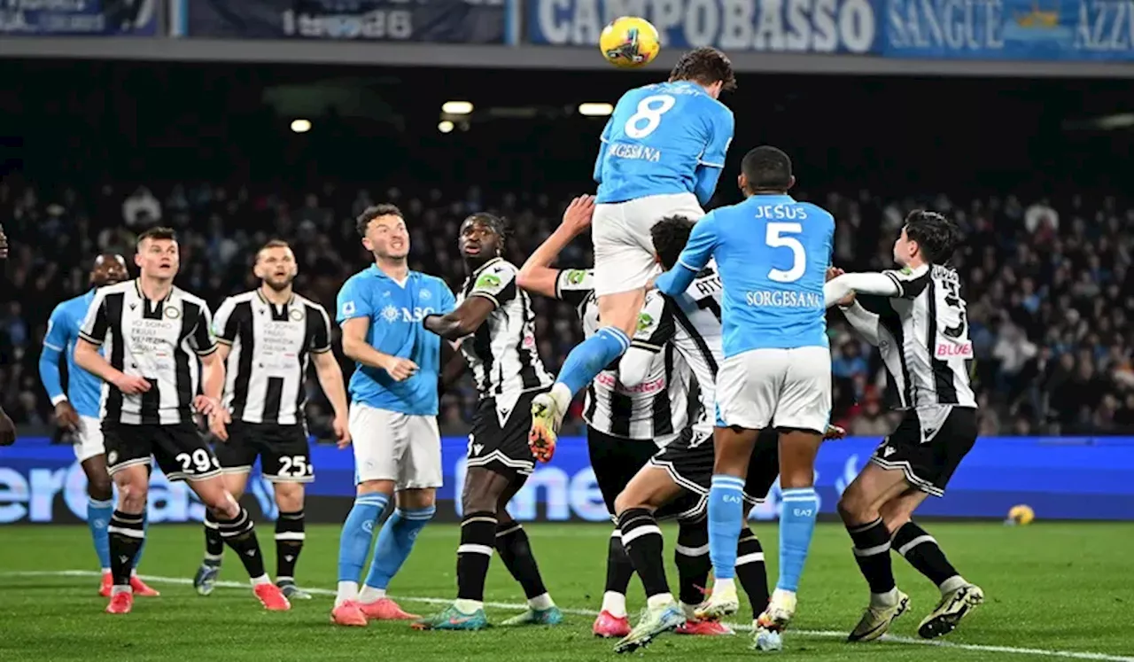 Napoli vs Udinese, Il Partenopei Kembali Gagal Menang