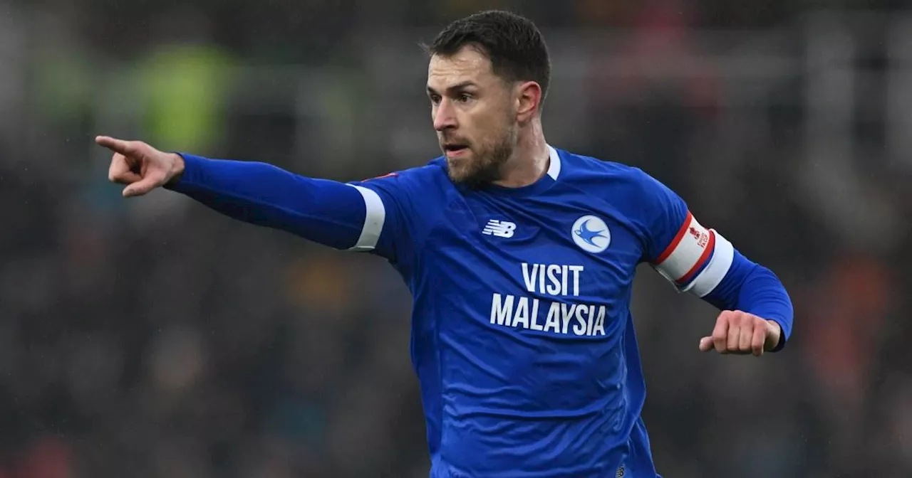 Aaron Ramsey Celebrates Passionately After Cardiff's FA Cup Victory Against Stoke