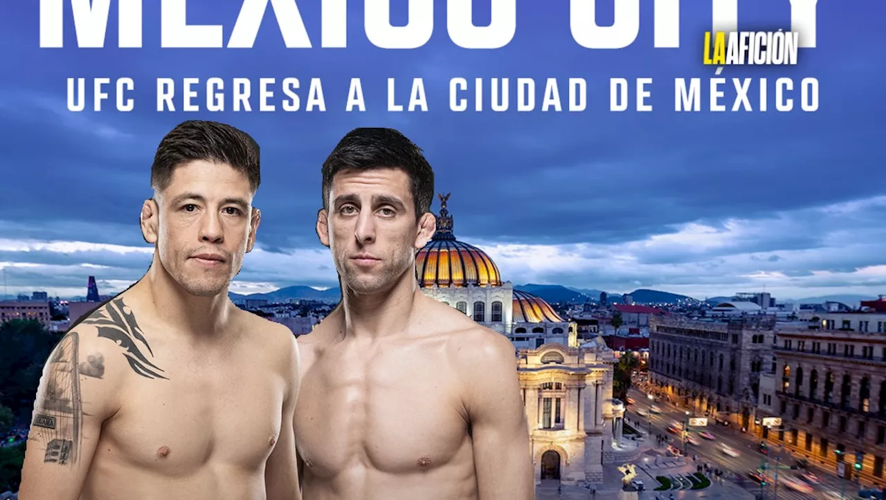 UFC anuncia su regreso a la CdMx con Brando Moreno en pelea estelar; fecha y sede de la función