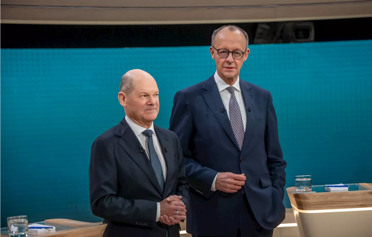 TV-Duell Scholz gegen Merz: AfD-Frage spaltet die Kandidaten