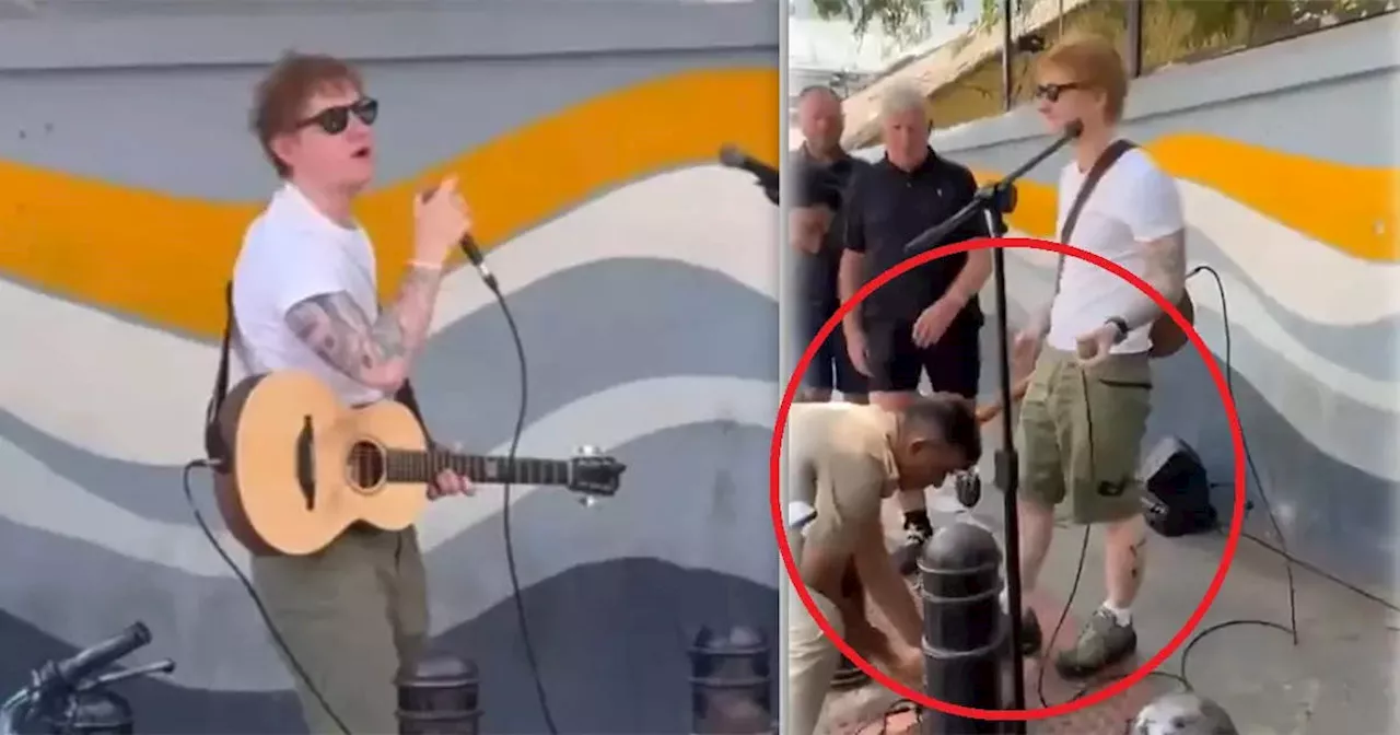 Ed Sheeran को परफॉर्म करते हुए पुलिस ने रोका, बंद कर दिया माइक, वीडियो देख गुस्से से तमतमाए फैंस, कहा- ये गलत है