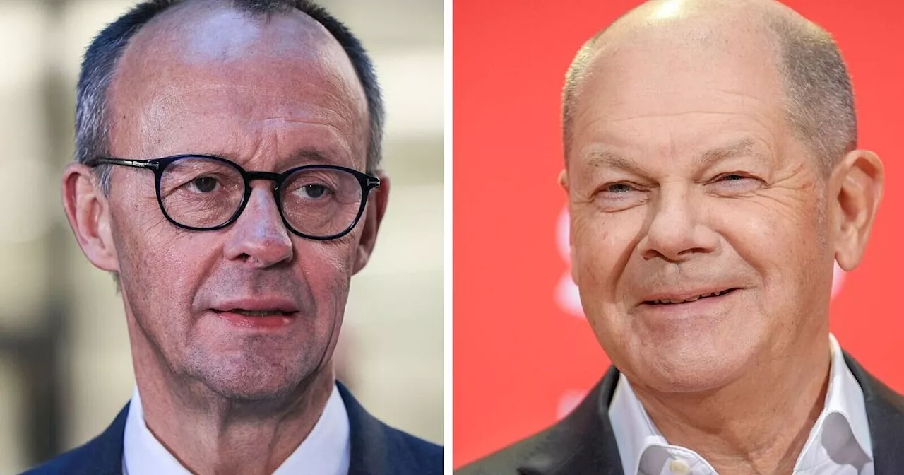 90 Minuten TV-Duell zwischen Scholz und Merz