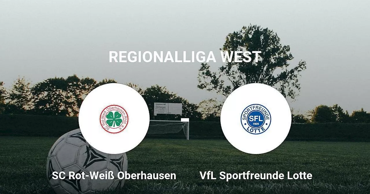 Das Spiel zwischen dem SC Rot-Weiß Oberhausen und dem VfL Sportfreunde Lotte endet unentschieden