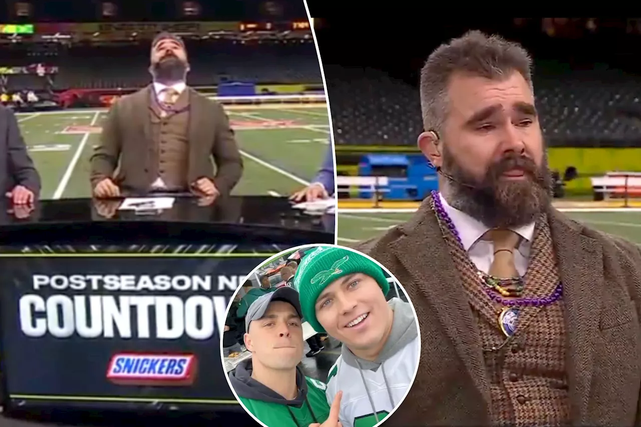 Jason Kelce breaks down on ESPN over New Orleans terror victims