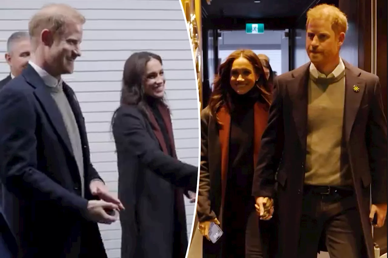 Harry and Meghan Markle Show Public Affection at Vancouver Canucks Game