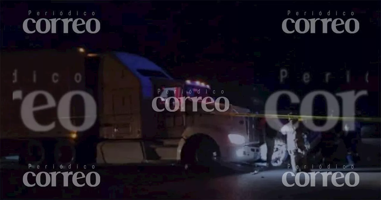 Aparatoso choque en carretera de Dolores Hidalgo deja dos muertos, entre ellos un menor