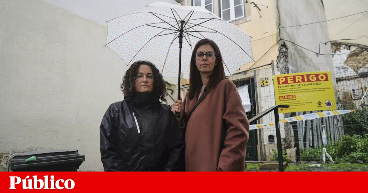 Prédio em Alfama a ser demolido devido a problemas estruturais